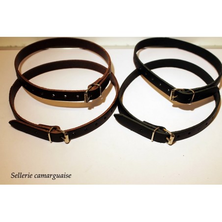 Lanières d'éperons, rivetées courtes