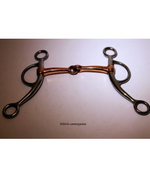 Mors western d'entrainement brisé cuivre