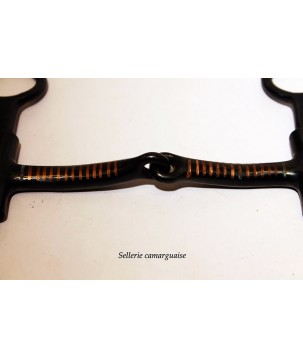 Mors western acier noir brisé