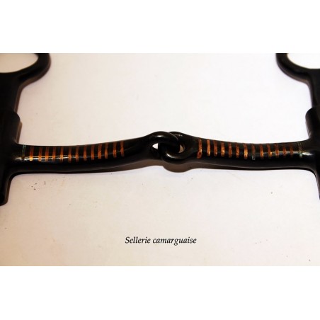 Mors western acier noir brisé