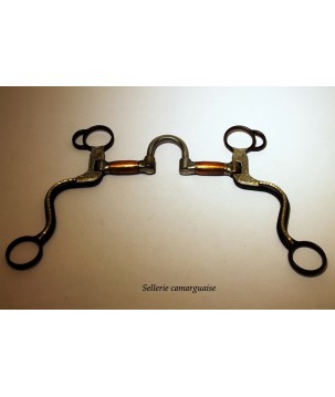 Mors western correcteur rouleaux cuivre