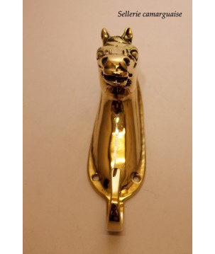 Crochet tête cheval laiton