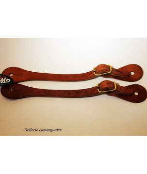 Lanières éperons western