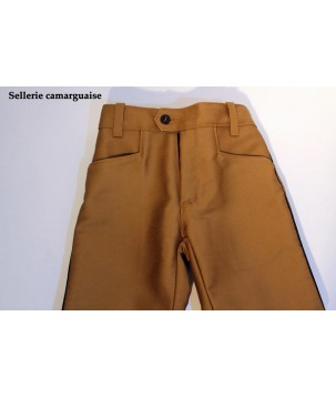 Pantalon de Gardian traditionnel enfant noisette
