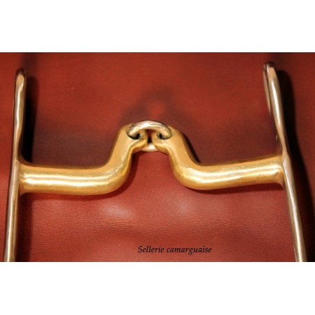 Mors Camargue ponté brisé cuivre