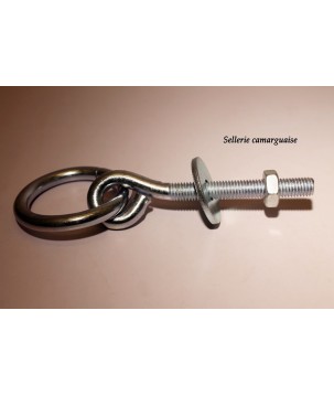 Anneau tige filetée, Court