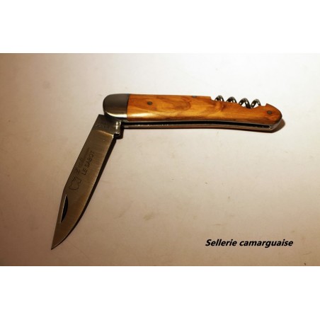 Couteau Alsacien 10 cm + tire bouchon, Olivier