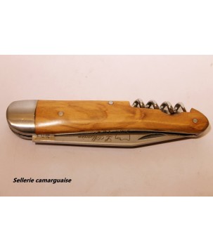 Couteau Alsacien 10 cm + tire bouchion, Olivier