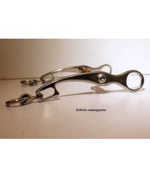 Mors Camargue ponté brisé rouleaux cuivre