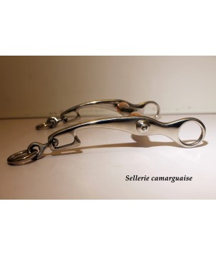 Mors Camargue ponté rouleaux cuivre