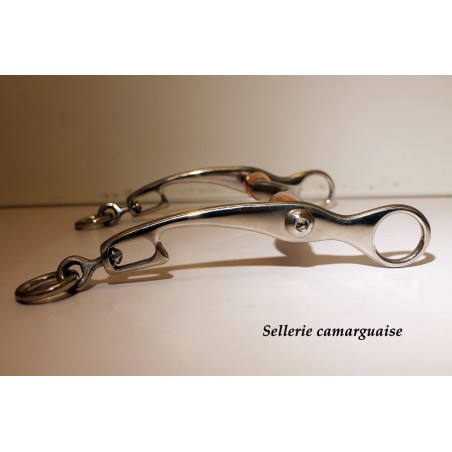 Mors Camargue ponté rouleaux cuivre