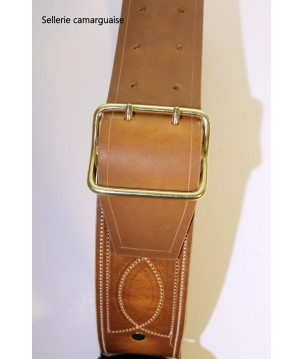 Collier cuir, largeur 80