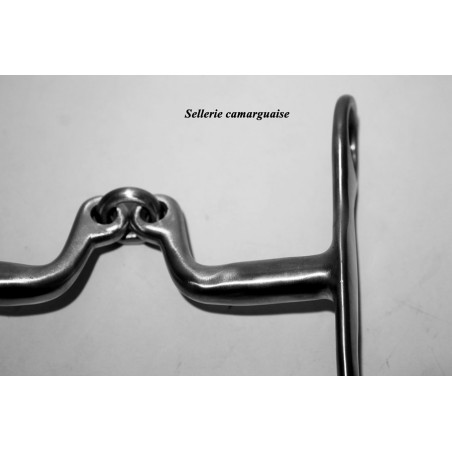 Mors Camargue ponté brisé inox