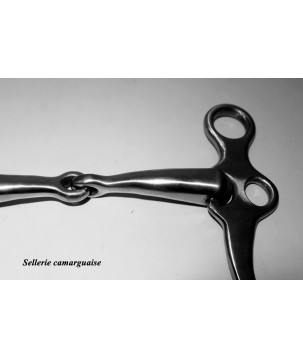 Mors Camargue Pelham brisé inox