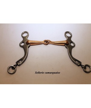 Mors Camargue Pelham brisé cuivre