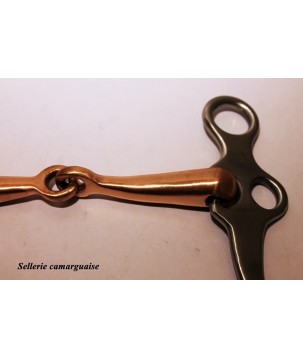 Mors Camargue Pelham brisé cuivre