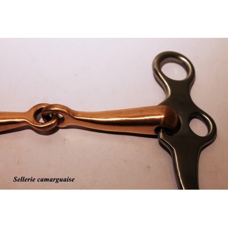 Mors Camargue Pelham brisé cuivre