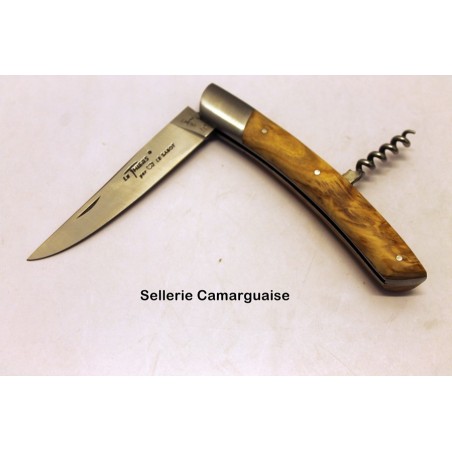 Couteau Thiers 12 cm + tire bouchon, Olivier
