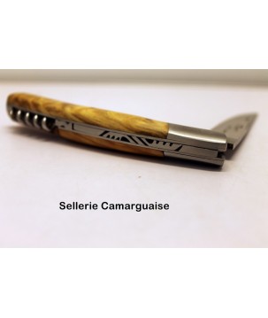 Couteau Thiers 12 cm + tire bouchon, Olivier