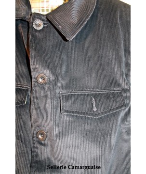 Vareuse velours cordelet noire