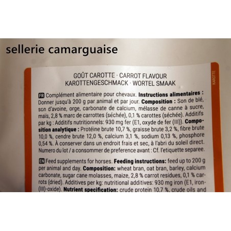 Bonbons chevaux, goût carotte 1 kg