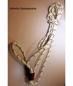 Coussane Camargue, finition cuir