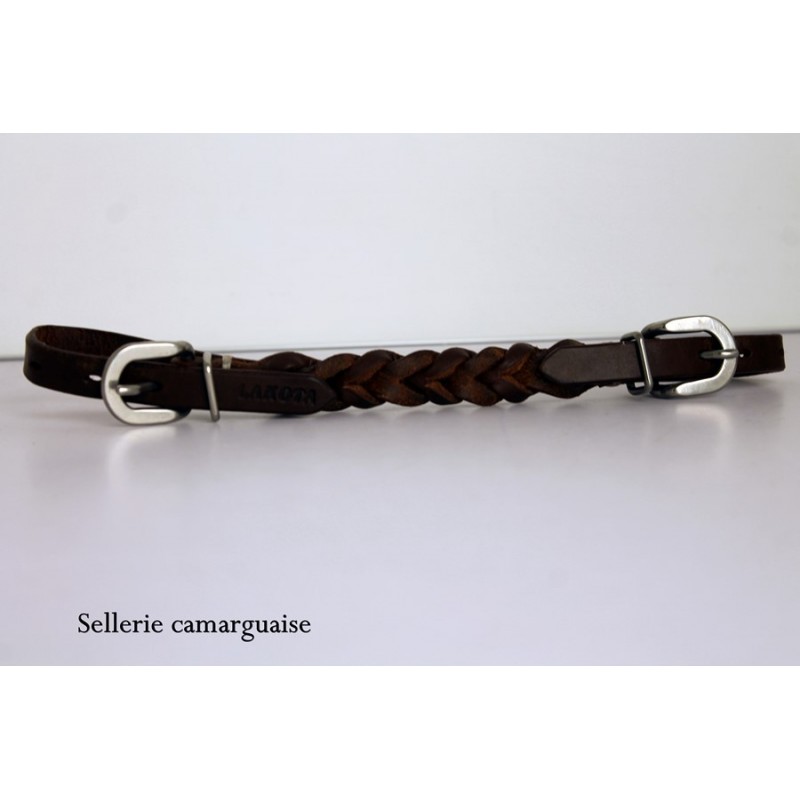 Gourmette cuir tressée
