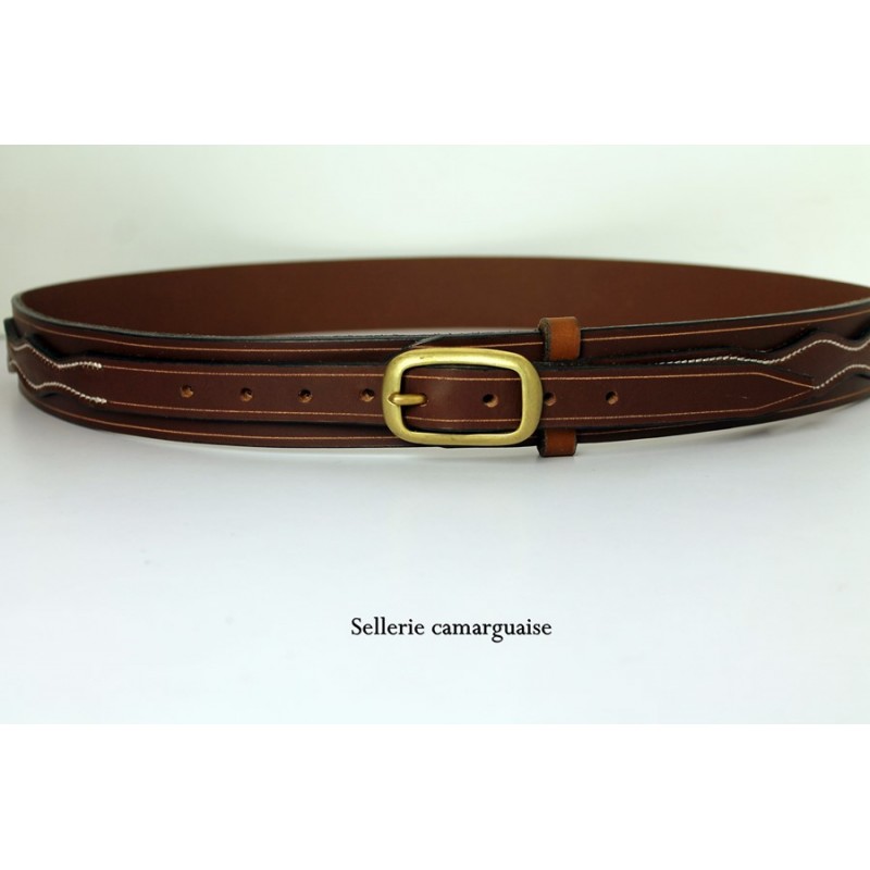 Ceinture cuir  "Lou gardian"