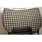 Couverton Camargue, drap de laine damier