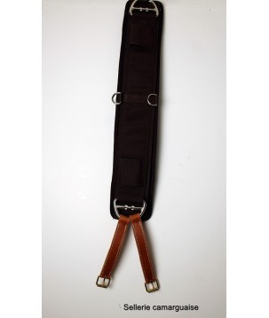 Sangle néoprène + attaches cuir
