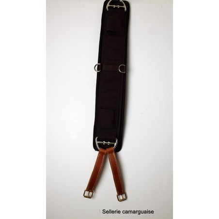 Sangle néoprène + attaches cuir