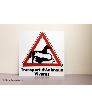 Panneau transport animaux vivants
