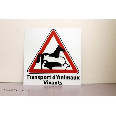 Panneau transport animaux vivants