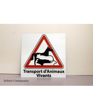 Panneau transport animaux vivants