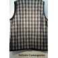 Gilet laine à damier