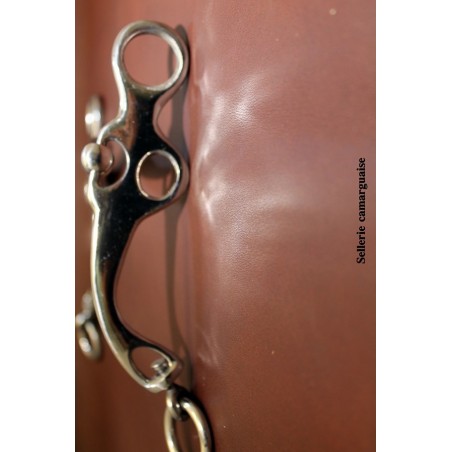Mors Camargue Pelham fixe, inox ou cuivre