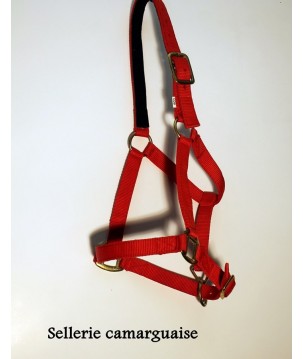 Licol nylon doublé cuir