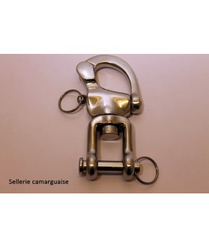 Mousqueton attelage, inox