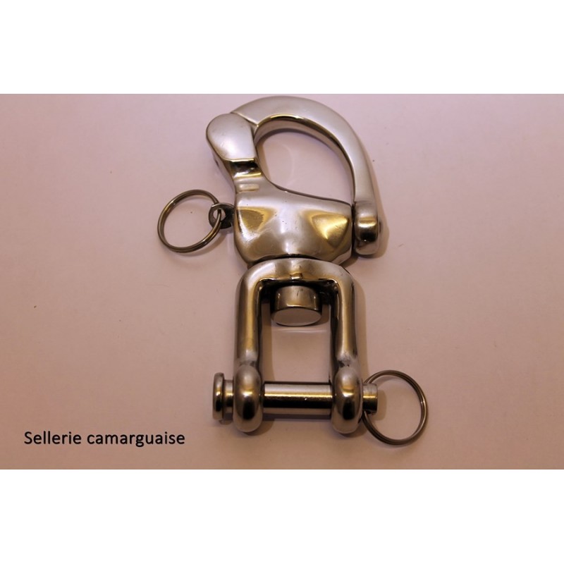 Mousqueton attelage, inox