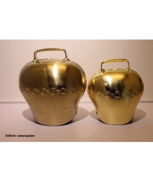 cloche acier bombé, couleur bronze