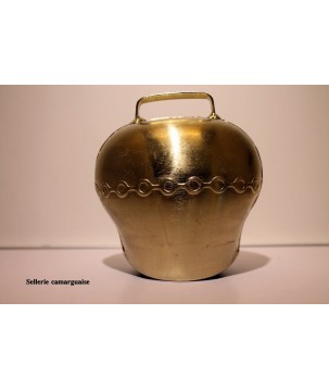 cloche acier bombé, couleur bronze