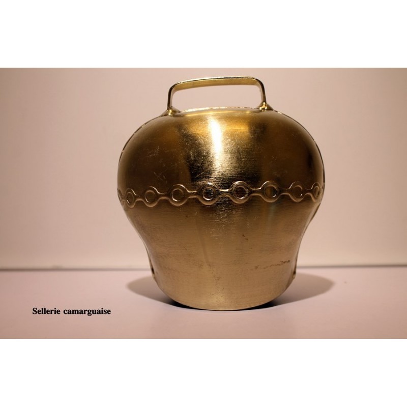 cloche acier bombé, couleur bronze