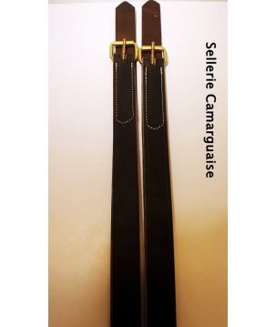 Etrivières, cuir chrome