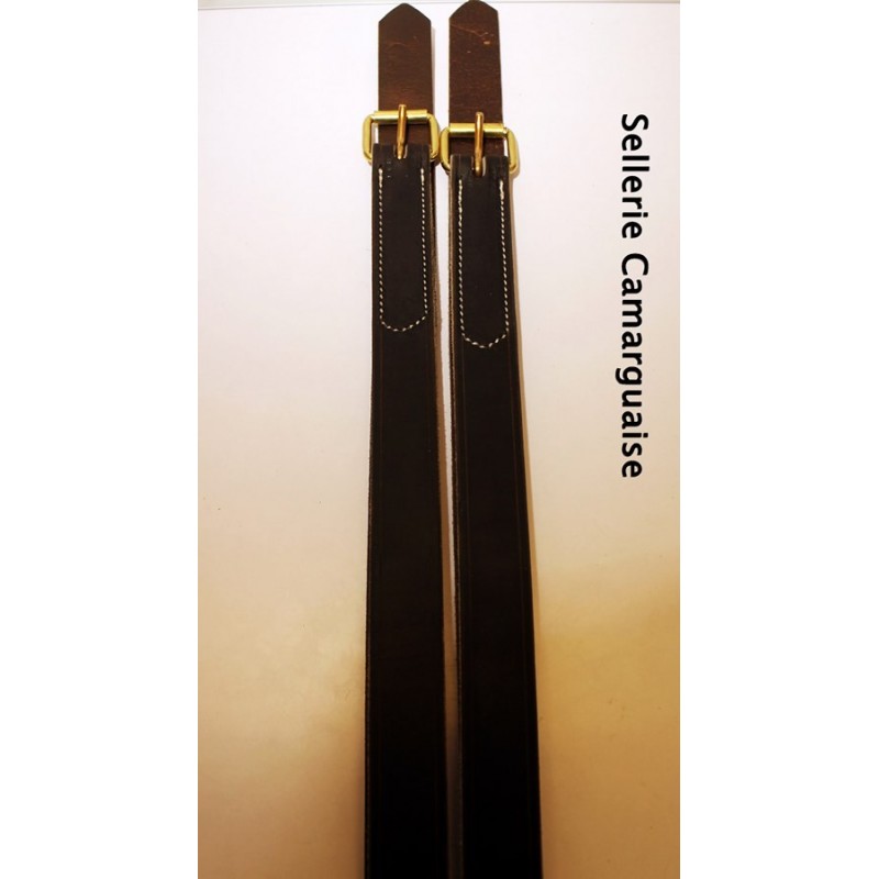 Etrivières, cuir chrome