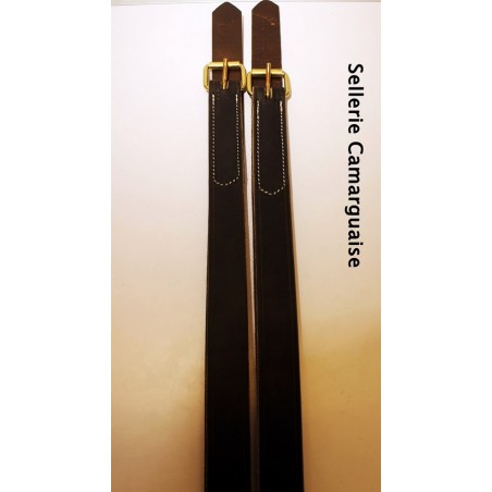 Etrivières, cuir chrome