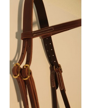 Bride Camargue, cousue machine