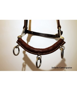 Caveçon Camargue chaine inox,cousu main