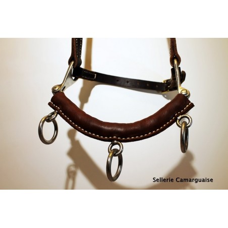 Caveçon Camargue chaine inox,cousu main