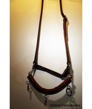 Caveçon Camargue chaine inox, cousu machine