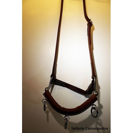 Caveçon Camargue chaine inox, cousu machine